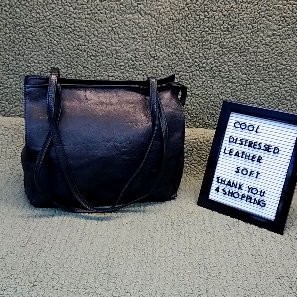Volare soft black leather bag